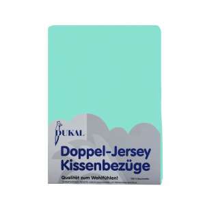 Doppel-Jersey-Kissenbezug 100 % Baumwolle Gr. 42 x 72 cm 611 türkis