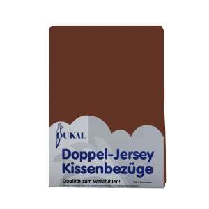 Doppel-Jersey-Kissenbezug 100 % Baumwolle Gr. 42 x 72 cm 638 braun