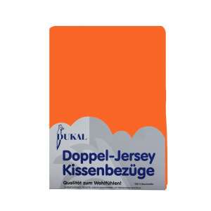 Doppel-Jersey-Kissenbezug 100 % Baumwolle Gr. 42 x 72 cm 669 orange