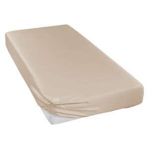 Uni-Mako-Satin Spannbetttuch ca. 090 x 200 cm 3529 beige