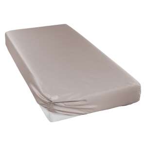 Uni-Mako-Satin Spannbetttuch ca. 090 x 200 cm 3827 taupe