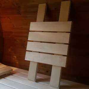 Sauna Rückenlehne XL helles Holz 4-er