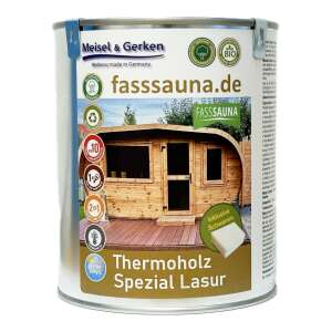 FassSauna LIXUM 100% biologische & natürliche BIO Holzschutz 0.01 weiß vintage