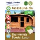 FassSauna Thermoholz Spezial Lasur 100% biologische &...